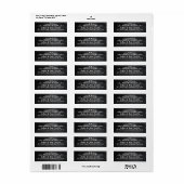 黒板フローリッシュ住所 シール (フルシート)