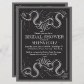 黒板ブライダルシャワー招待状 招待状 (正面/裏面)