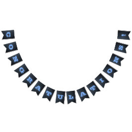 黒板ブルーカスタマイズ可能なすべての行事バナー バンティングフラッグ