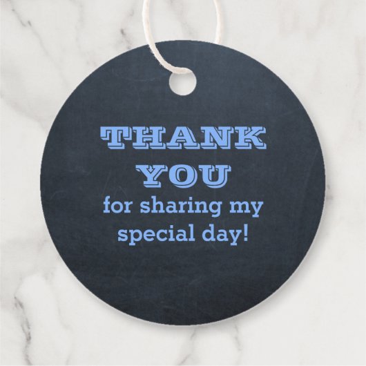 黒板ブルー名ロゴ フェイバータグ (裏面)