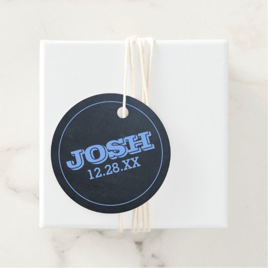 黒板ブルー名ロゴ フェイバータグ (インサイチュ)