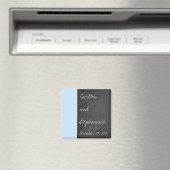 黒板ブルー結婚式の引き出物磁石 マグネット (インサイチュ (食洗機))