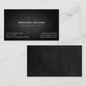 黒板プロフェッショナルエレガント黒板シンプル 名刺 (正面/裏面)