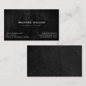 黒板プロフェッショナルエレガント黒板シンプル 名刺 (正面/裏面)
