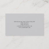 黒板プロフェッショナルグエレガントレーモダン 名刺 (裏面)