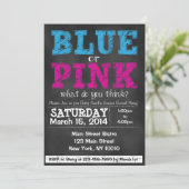 黒板ベビージェンダー暴露招待状 招待状 (スタンド正面)