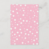 黒板ベビー冷たい外おむつラッフル エンクロージャーカード (裏面)