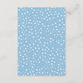 黒板ベビー冷たい外おむつラッフル エンクロージャーカード (裏面)