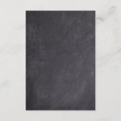 黒板ベビー-Qグリル赤ちゃんシャワー エンクロージャーカード (裏面)