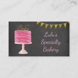 黒板ベーカリー名刺入りケーキ 名刺