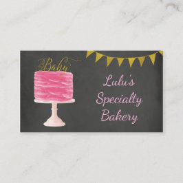 黒板ベーカリー名刺入りケーキ 名刺