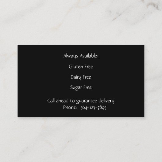 黒板ベーカリー 名刺 (裏面)