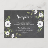 黒板ペイントのハナギンチャク - 受付カード エンクロージャーカード (正面)