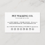 黒板ペモダンット。ロイヤリティパンチカード 名刺 (裏面)