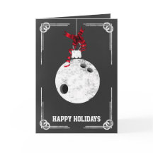 黒板ボーリングクリスマスカード