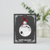 黒板ボーリングクリスマスカード シーズンポストカード (スタンド正面)