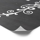 黒板ポスター（結婚式のゲストブックポスター） ポスター (角)