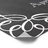 黒板ポスター、黒板結婚ポスター ポスター (角)