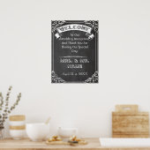 黒板ポスター、黒板結婚ポスター ポスター (キッチン)