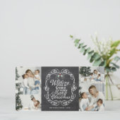 黒板ミスタントリースクリプトメリークリスマスフォト シーズンカード (スタンド正面)