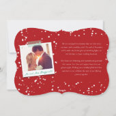 黒板ミスタントーヴィンテージ初めてのクリスマス写真 シーズンカード (裏面)