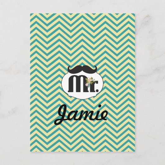 黒板ミスター・イエロー&グリーン ポストカード (正面)