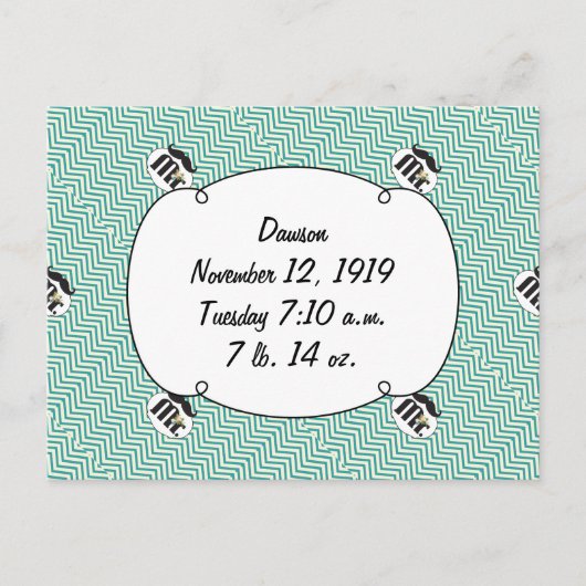 黒板ミスター・イエロー&グリーン ポストカード (正面)