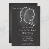 黒板ミュージックコンサートリサイタル招待状 招待状 (正面/裏面)