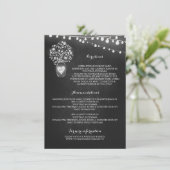 黒板メイスン結婚ジャーの詳細カード エンクロージャーカード (スタンド正面)