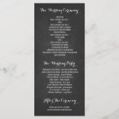 黒板メイソンjarストリングライツウェディングプログラム プログラム (裏面)