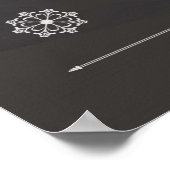 黒板メリー- & Bright Christmas ポスター (角)