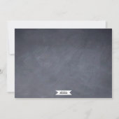 黒板モダンなホリデーカード シーズンカード (裏面)