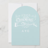 黒板モダンヴィンテージタイポグラフィ招待状 招待状 (裏面)