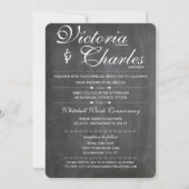 黒板モダンヴィンテージタイポグラフィ招待状 招待状 (正面)