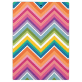 黒板モノグラム文字Aと明るい山形シボロン クリップボード (裏面)