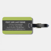 黒板モノグラム文字Bと明るい山形 ラゲッジタグ (裏面横)