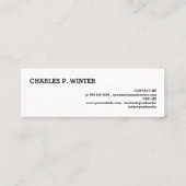 黒板ライター スキニー名刺 (裏面)