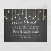 黒板ライトを移動したアドレスの変更 案内ポストカード (正面)