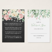 黒板ライトノーラップシャワー表示ギフトラベル (正面&裏面)