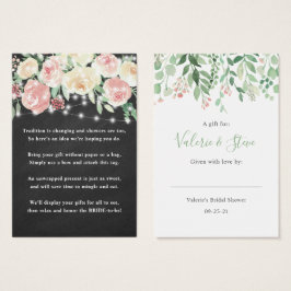 黒板ライトノーラップシャワー表示ギフトラベル