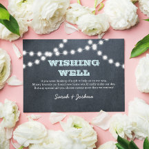 黒板ライト結婚アクアの願い井戸