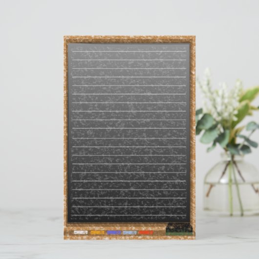 黒板ライン 便箋 (スタンド正面)