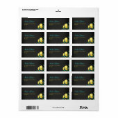 黒板ラバーダックベビーシャワー住所 シール (フルシート)