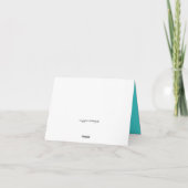 黒板ラバーダック赤ちゃんシャワーサンキューカード サンキューカード (裏面)