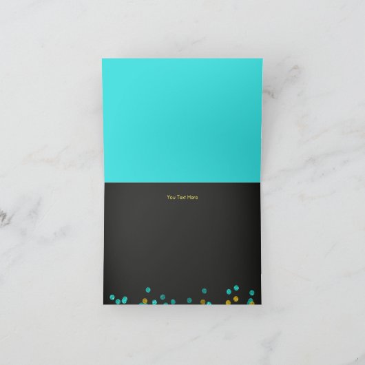 黒板ラバーダック赤ちゃんシャワーサンキューカード サンキューカード (内部)