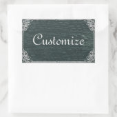 黒板ラベル 長方形シール (バッグ)