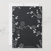 黒板ランジェリーシャワーバチェロレッテ招待状 招待状 (裏面)