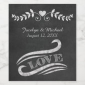 黒板ラヴ結婚ズ ワインラベル (シングルラベル)