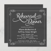 黒板リハーサルディナー招待状 招待状 (正面/裏面)