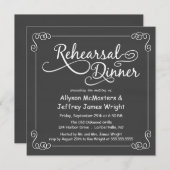 黒板リハーサルディナー招待状 招待状 (正面/裏面)